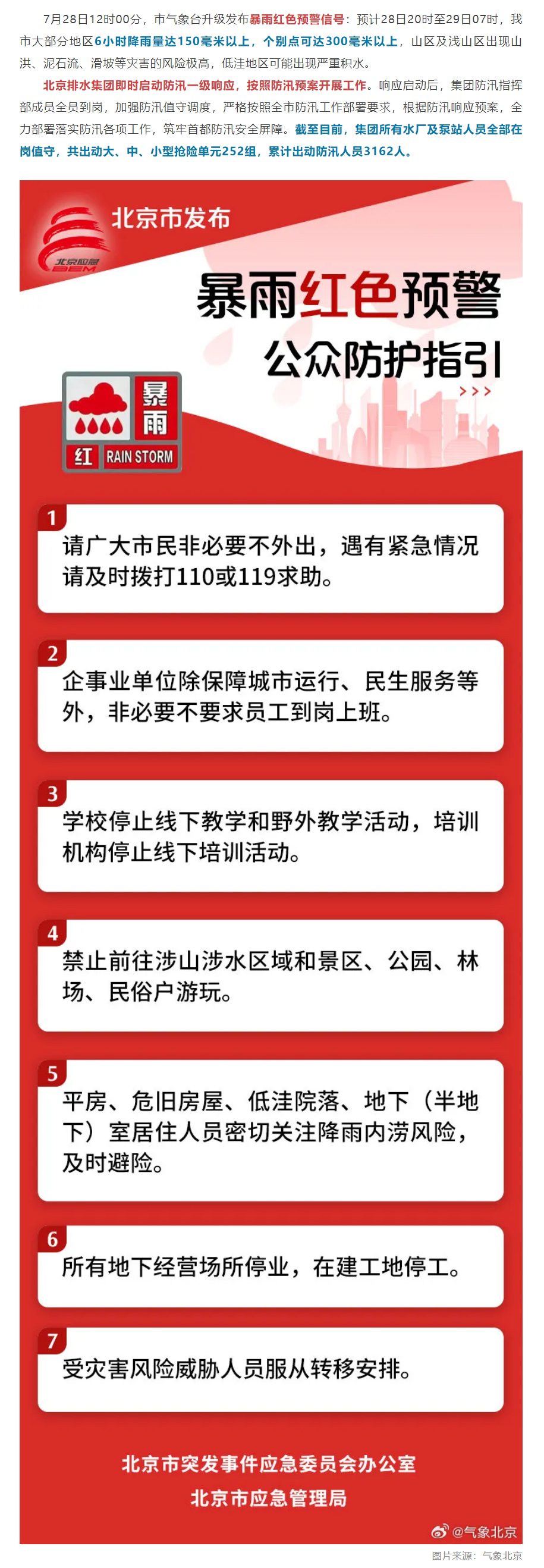 暴雨红色预警，北京排水集团升级发布防汛一级响应.png