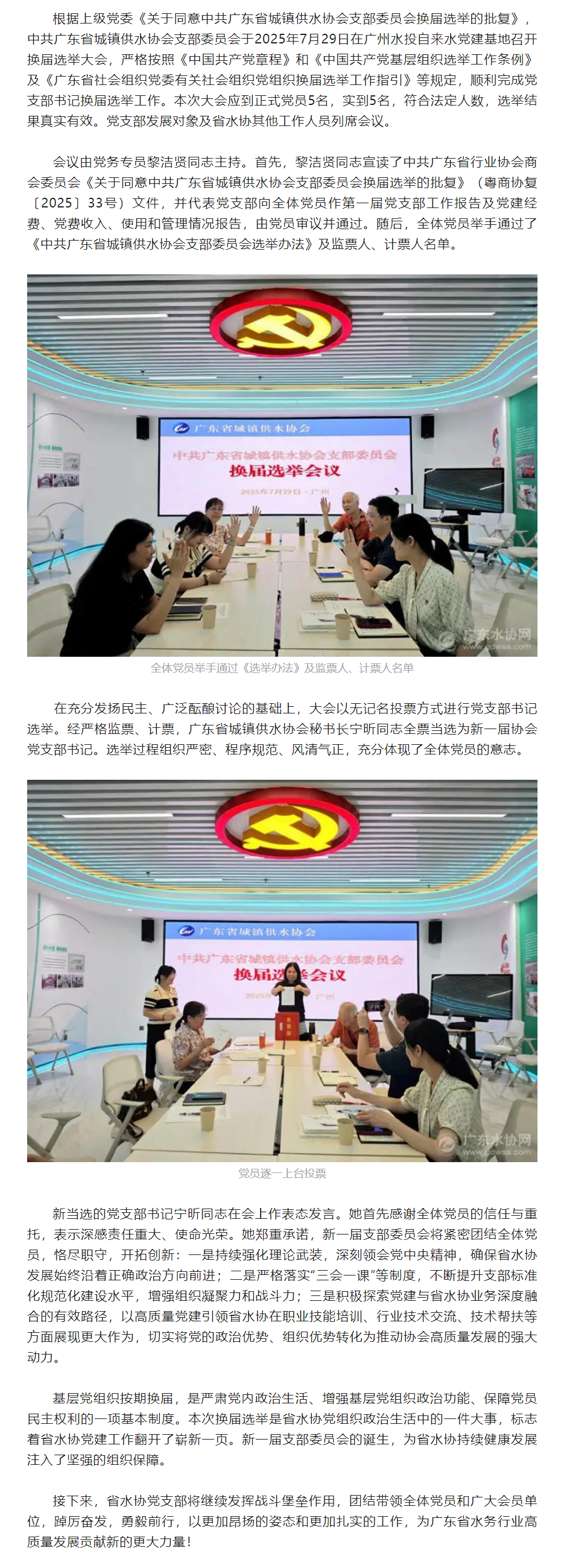 凝心聚力担使命，擎旗奋进谱新篇——广东省城镇供水协会党支部圆满完成换届选举工作.png